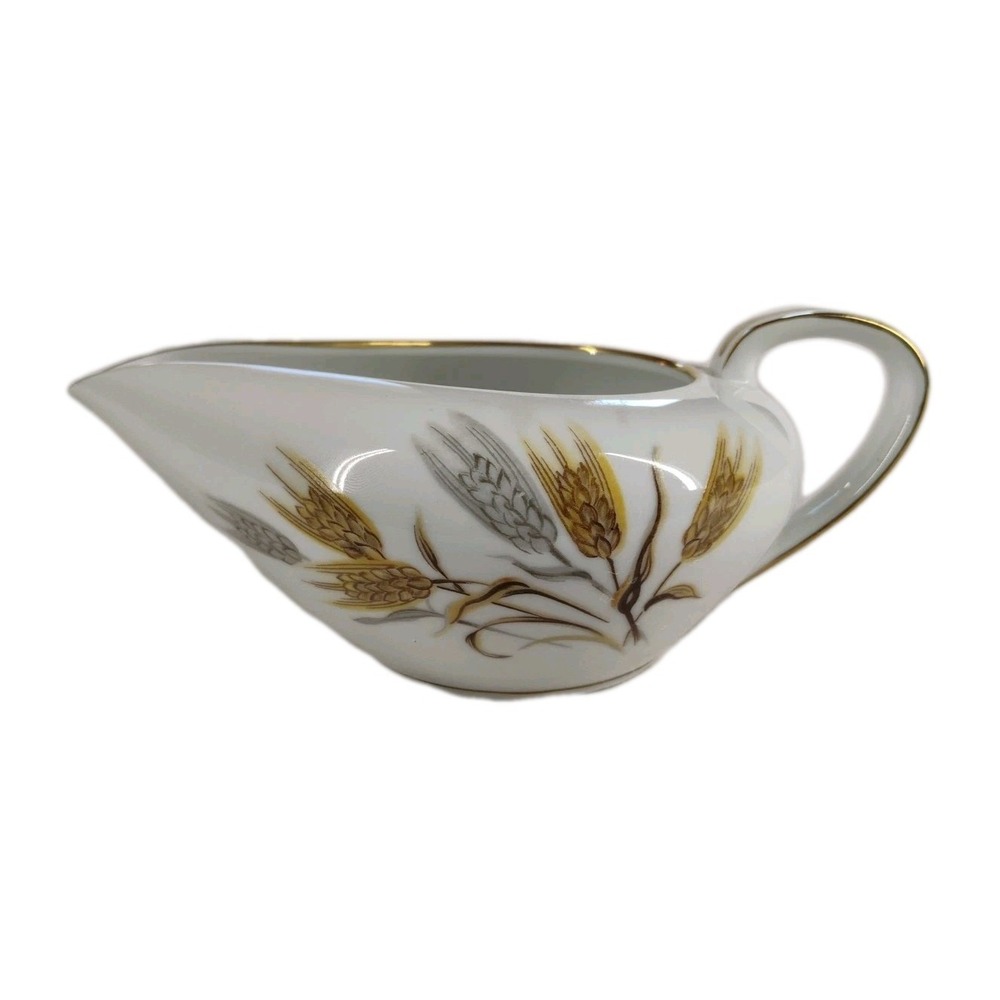 Noritake China Wheaton Creamer Pourer Gravy Boat 5414‎ Vintage Japan Wheat